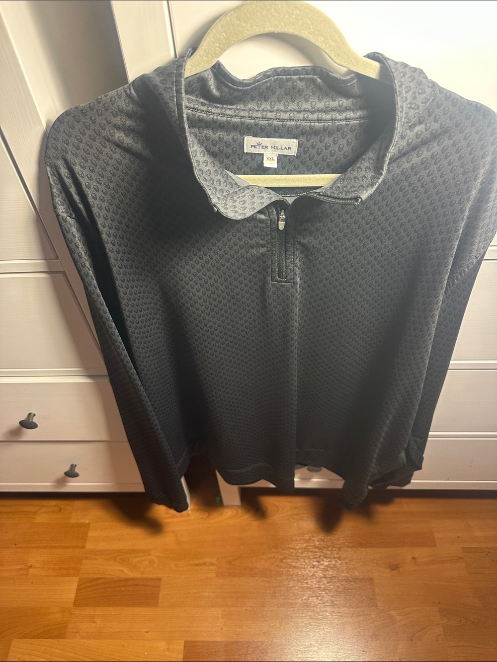 Peter Millar Black Skull Quarter-ZipPullover